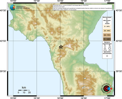 Mappa comuni con almeno 3 questionari