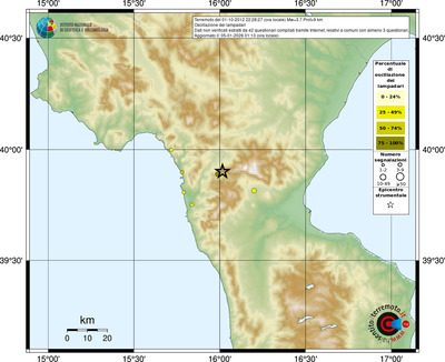 Mappa comuni con almeno 3 questionari