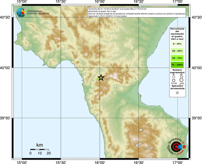 Mappa comuni con almeno 3 questionari