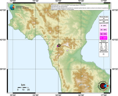 Mappa comuni con almeno 3 questionari