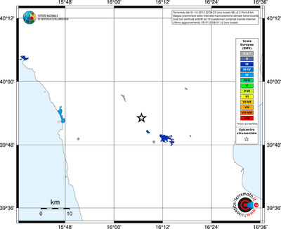 Mappa EMS - territori località