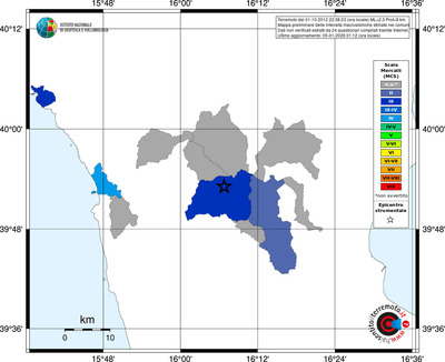 Mappa MCS - territori comuni