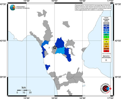 Mappa EMS - territori comuni