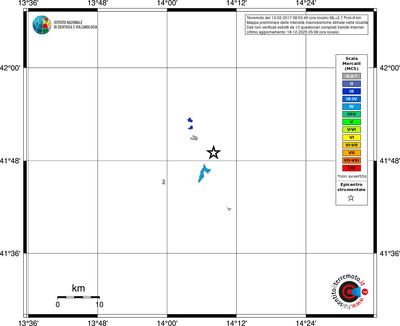 Mappa MCS - territori località