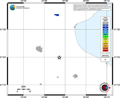Mappa EMS - territori località
