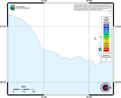Mappa EMS - territori località