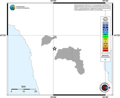 Mappa MCS - territori comuni