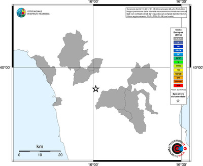 Mappa EMS - territori comuni