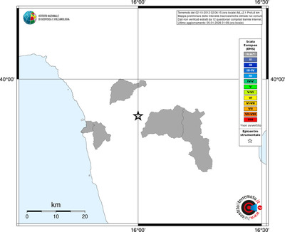 Mappa EMS - territori comuni