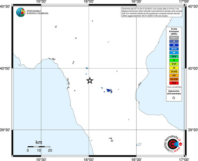 Mappa EMS - territori località