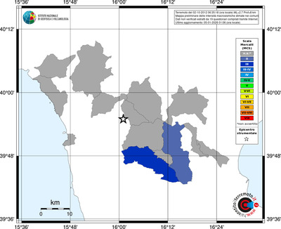 Mappa MCS - territori comuni