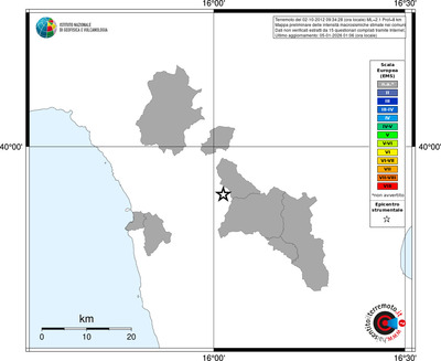 Mappa EMS - territori comuni
