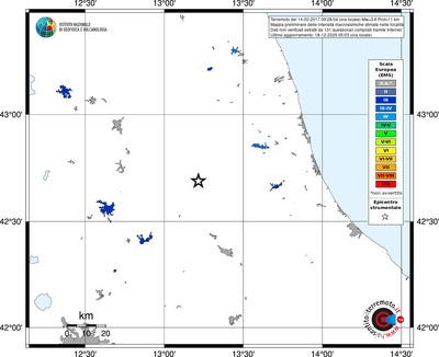 Mappa EMS - territori località