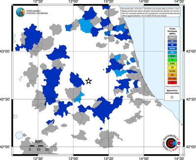 Mappa EMS - territori comuni