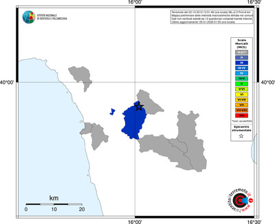 Mappa MCS - territori comuni