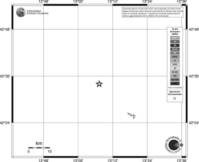 Mappa EMS - territori località