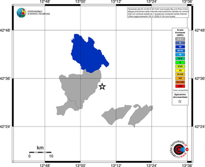 Mappa EMS - territori comuni