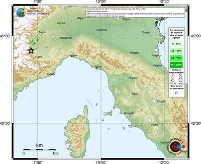 Mappa comuni con almeno 3 questionari