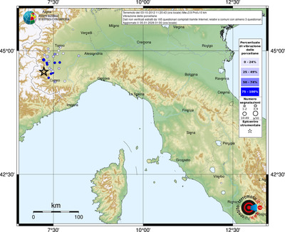 Mappa comuni con almeno 3 questionari