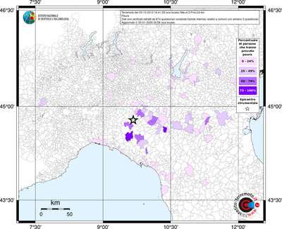 Mappa territorio comunale con almeno 3 questionari