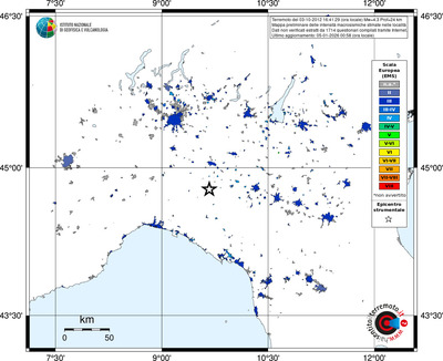 Mappa EMS - territori località