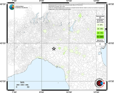 Mappa territorio comunale con almeno 3 questionari