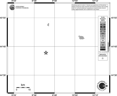 Mappa EMS - territori località