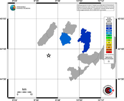 Mappa EMS - territori comuni