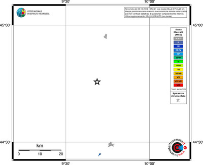 Mappa MCS - territori località