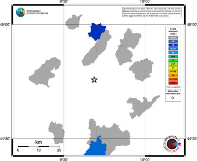 Mappa MCS - territori comuni