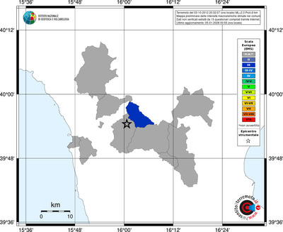 Mappa EMS - territori comuni