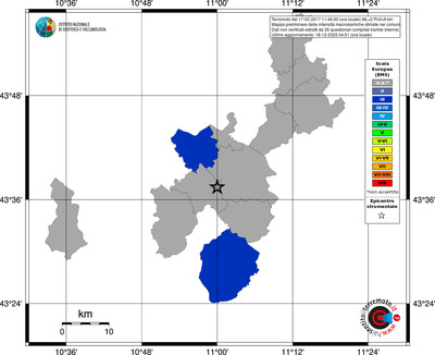 Mappa EMS - territori comuni