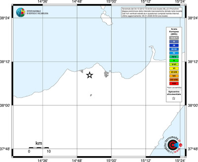 Mappa EMS - territori località