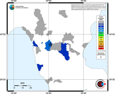 Mappa EMS - territori comuni