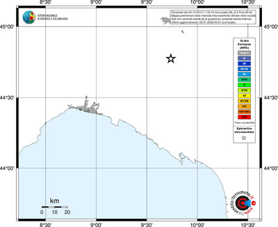 Mappa EMS - territori località