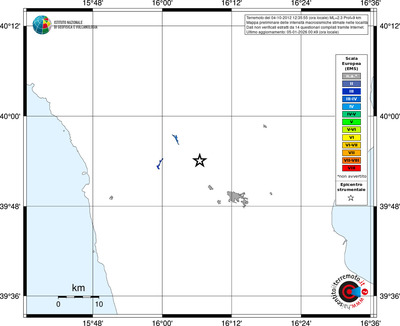 Mappa EMS - territori località