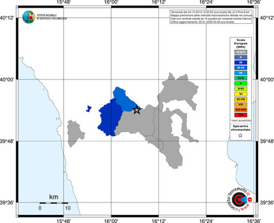 Mappa EMS - territori comuni