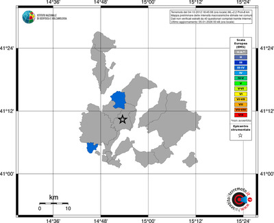 Mappa EMS - territori comuni