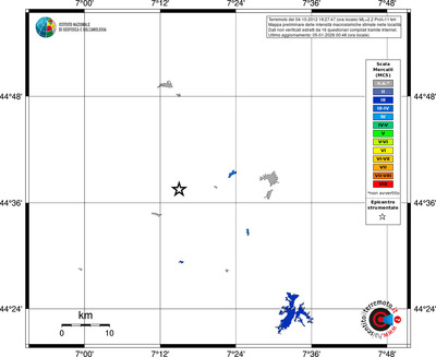 Mappa MCS - territori località