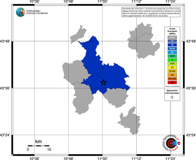 Mappa EMS - territori comuni
