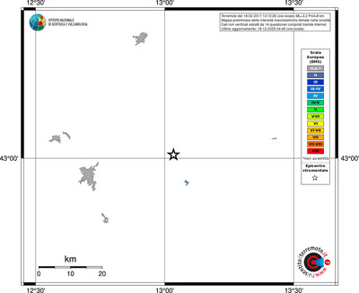 Mappa EMS - territori località