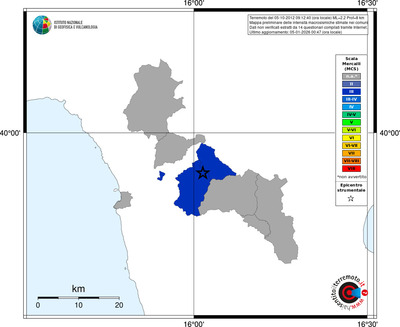 Mappa MCS - territori comuni