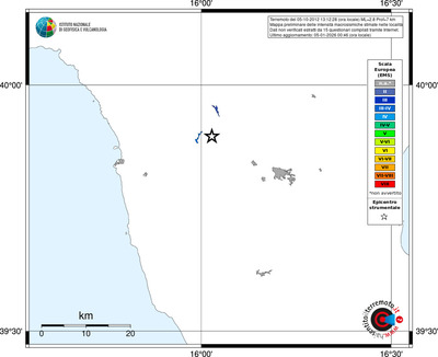 Mappa EMS - territori località
