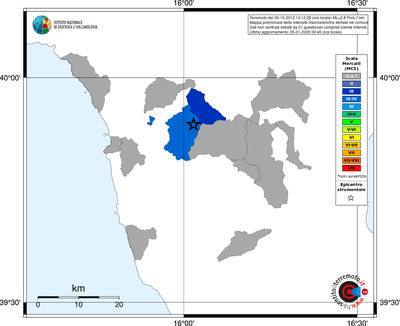 Mappa MCS - territori comuni