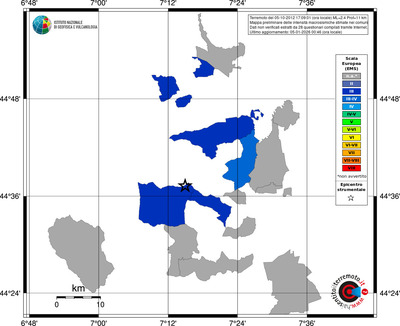 Mappa EMS - territori comuni