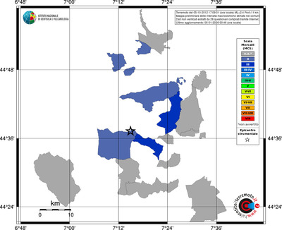 Mappa MCS - territori comuni