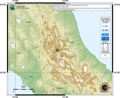 Mappa comuni con almeno 3 questionari