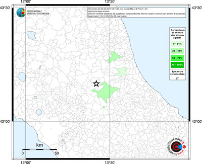 Mappa territorio comunale con almeno 3 questionari