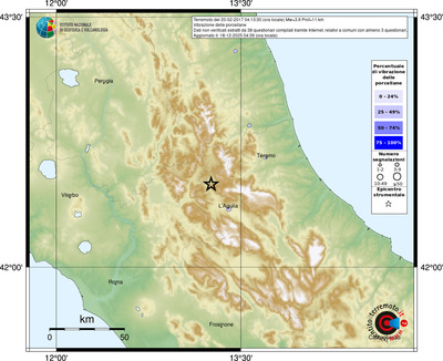 Mappa comuni con almeno 3 questionari