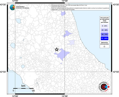 Mappa territorio comunale con almeno 3 questionari